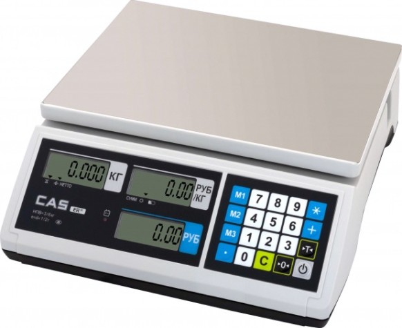 Весы торговые Cas ER Jr-15CB с пред.15 кг [740245]