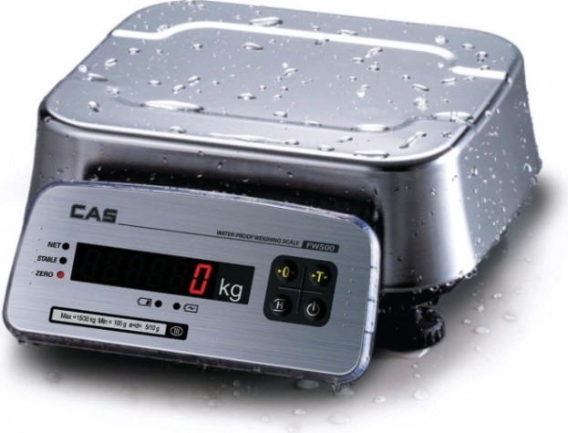 Весы торговые Cas FW500-06E (до 6кг) влагостойкие, нержавеющая платформа/корпу [679602]