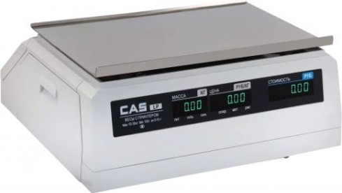 Весы торговые Cas LP 1.6 со стойкой (15кг) с печатью (ethernet) [1194196]