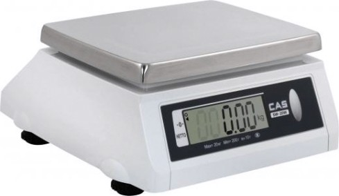 Весы торговые Cas SW-10w настольные влагостойкие (до 10 кг) [1262750]